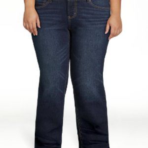 Mid-Rise Straight Jeans Size Petite 18 (NWOT)